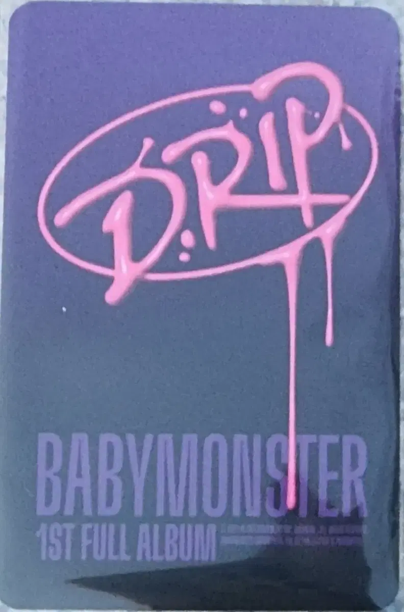 Babymonster Babymonster DRIP wts kard wts