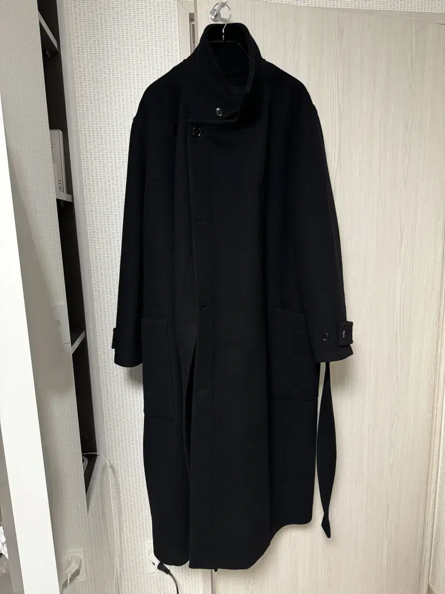 [M] Lemaire Wrap Coat Black