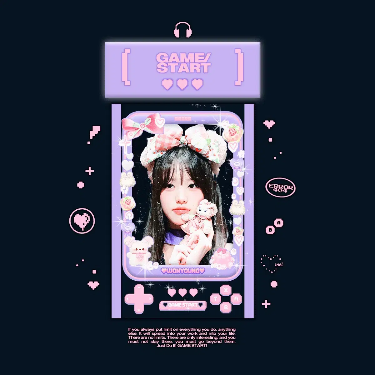 ive wonyoung gamestart unofficial goods stickers