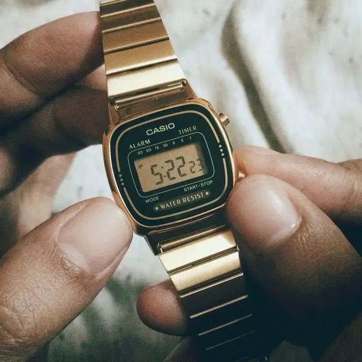 + Casio 카시오 금장 손목 시계 +