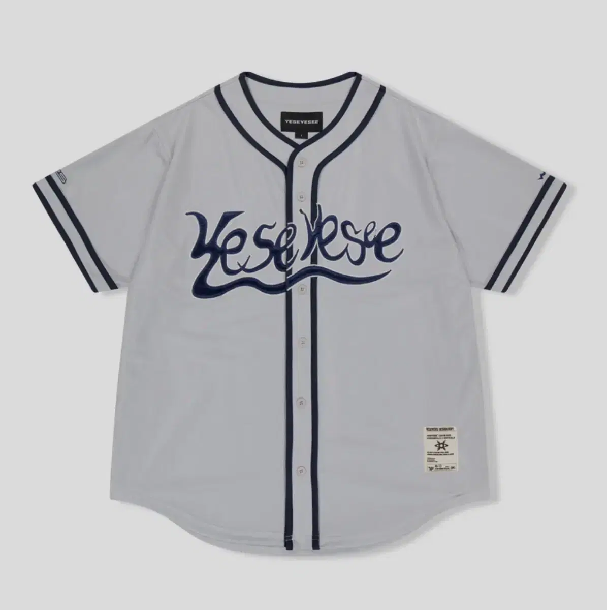 Y.E.S Y.E.S Baseball Jersey Grey S