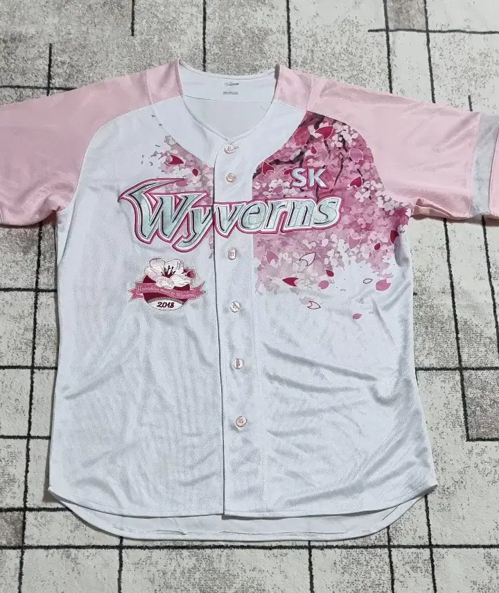 SK Wyverns Cherry Blossom Authentic Jersey Size 105