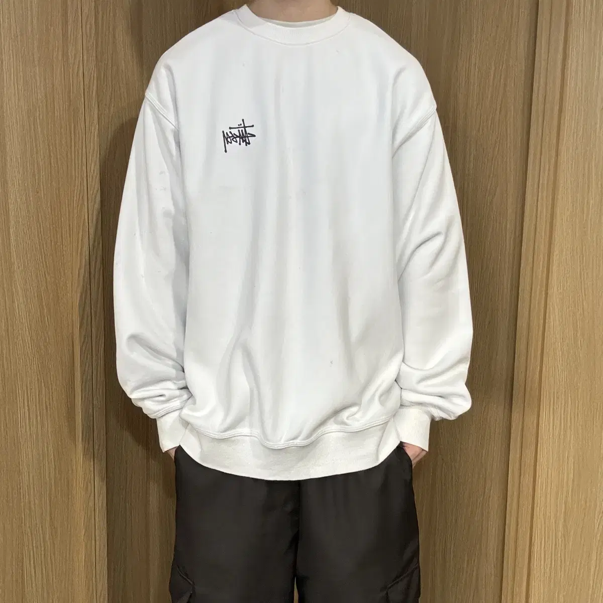 Wan Wan Shop Stussy New Big Logo Overfit Man-to-Man XL