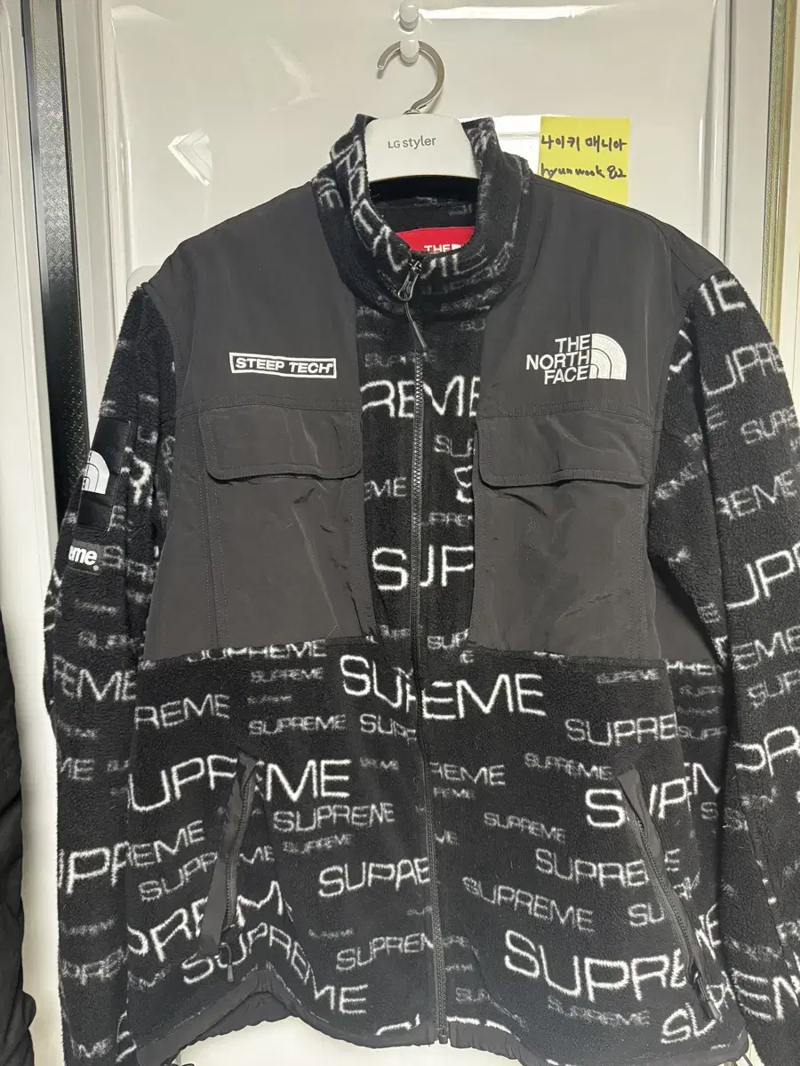 Supreme x The North Face Steep Tech Fleece Jacket Black - 21FW