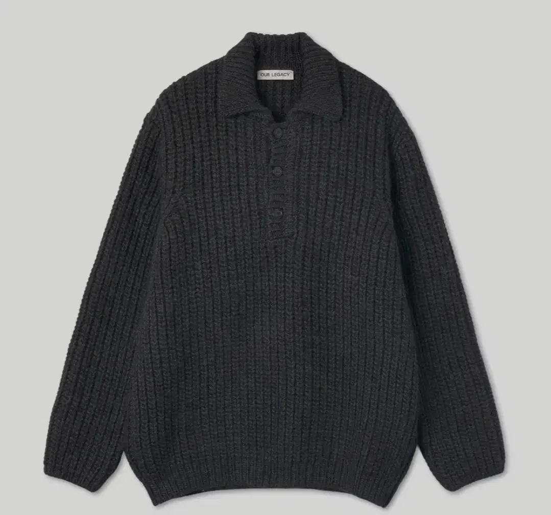 Quick sale) Hour Legacy Big Pique Chunky Knit - Black 46 size