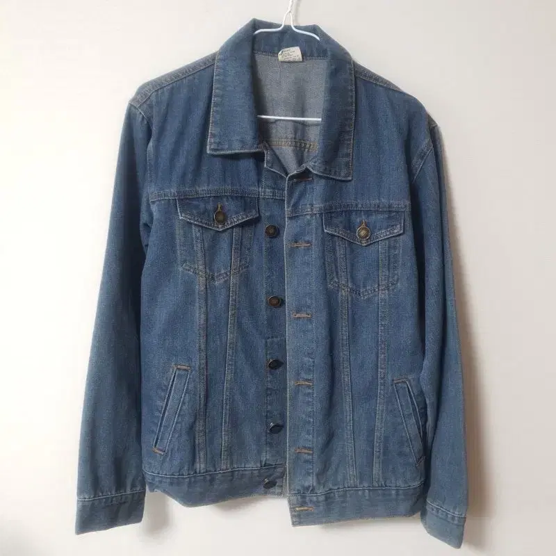 Denim Jeans Jacket (Medium Blue) Trucker Jacket Outerwear