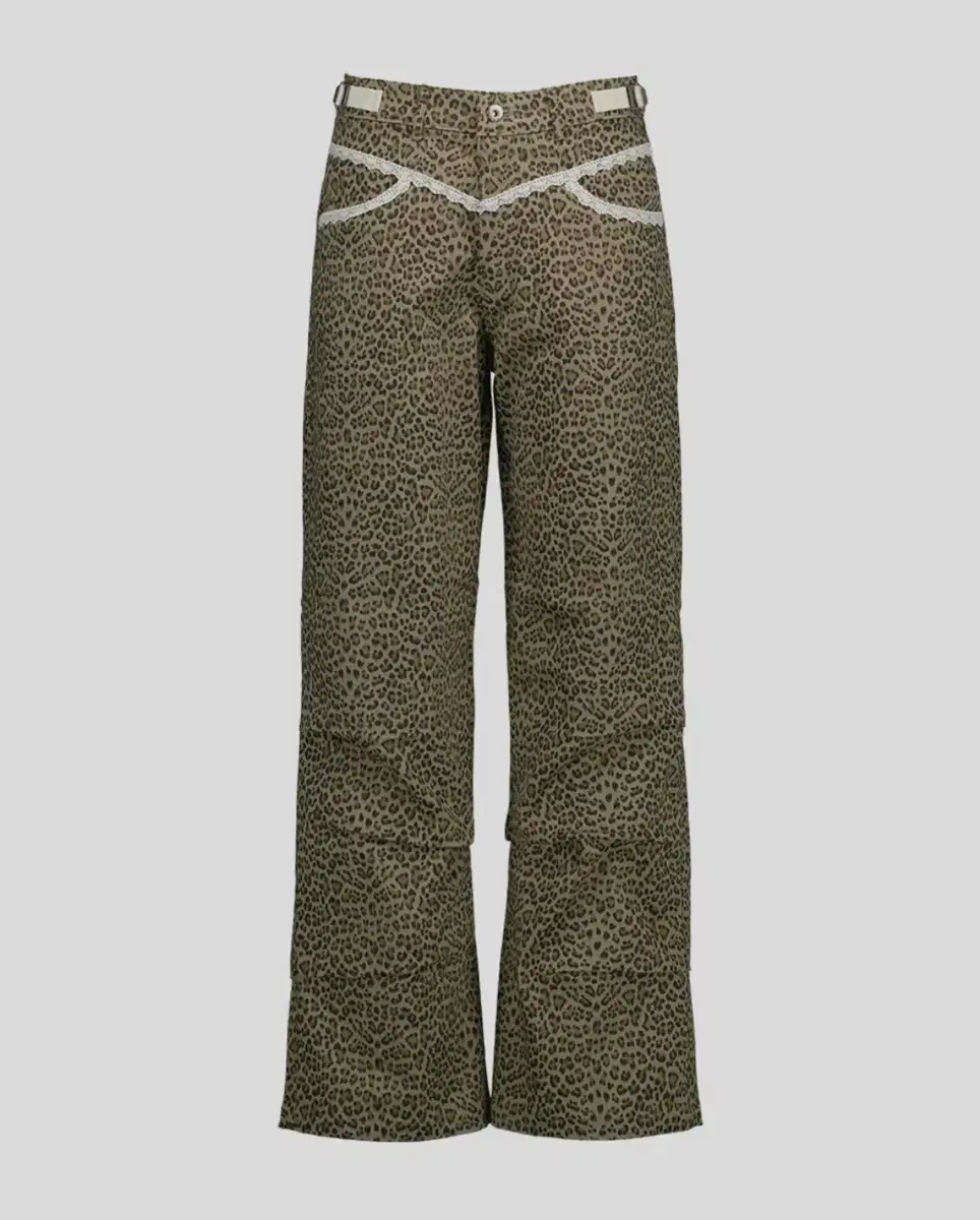 셋업이엑스이  LEOPARD LACE PANTS / BEIGE