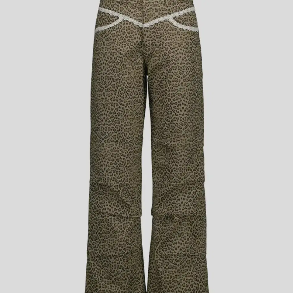 셋업이엑스이  LEOPARD LACE PANTS / BEIGE