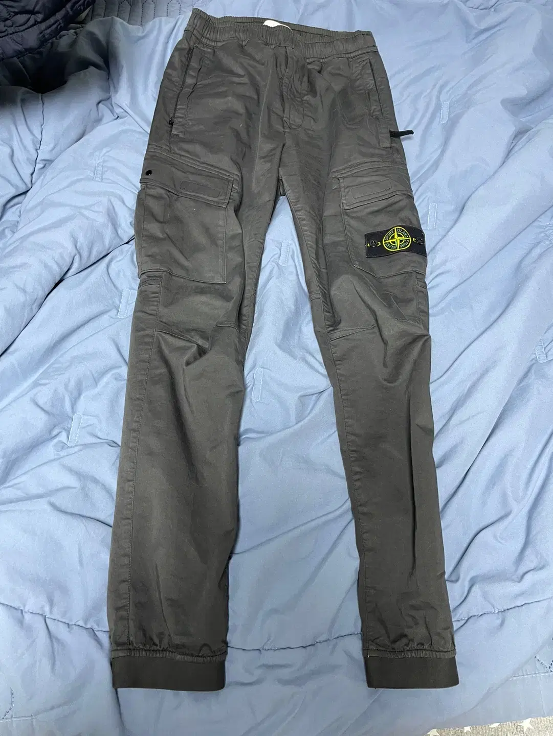 [28] Stone Island Garment Dying Jogger Pants Charcoal Gray