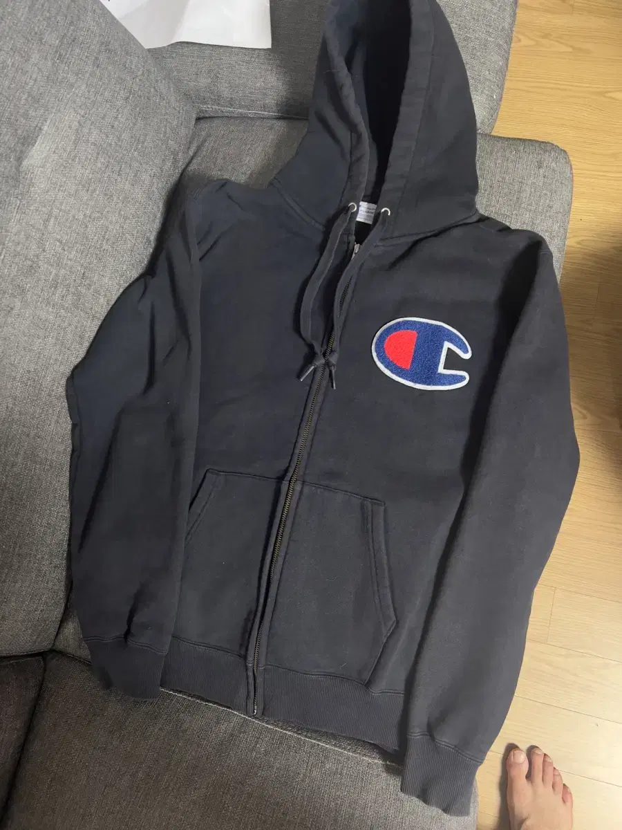 Champion Big Logo Hoodie Zip Up First Edition XL