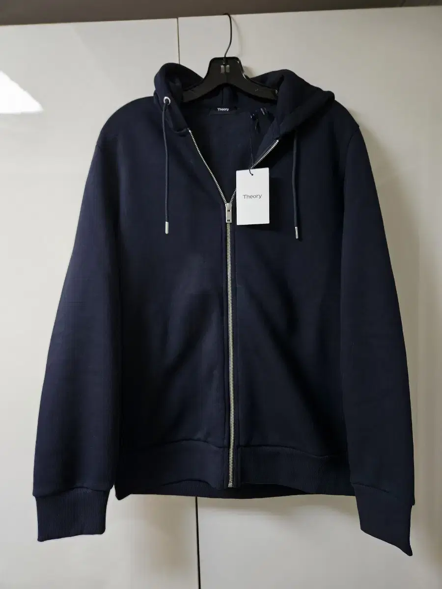 Terry hooded zip-up navy sells sizes L, XXL