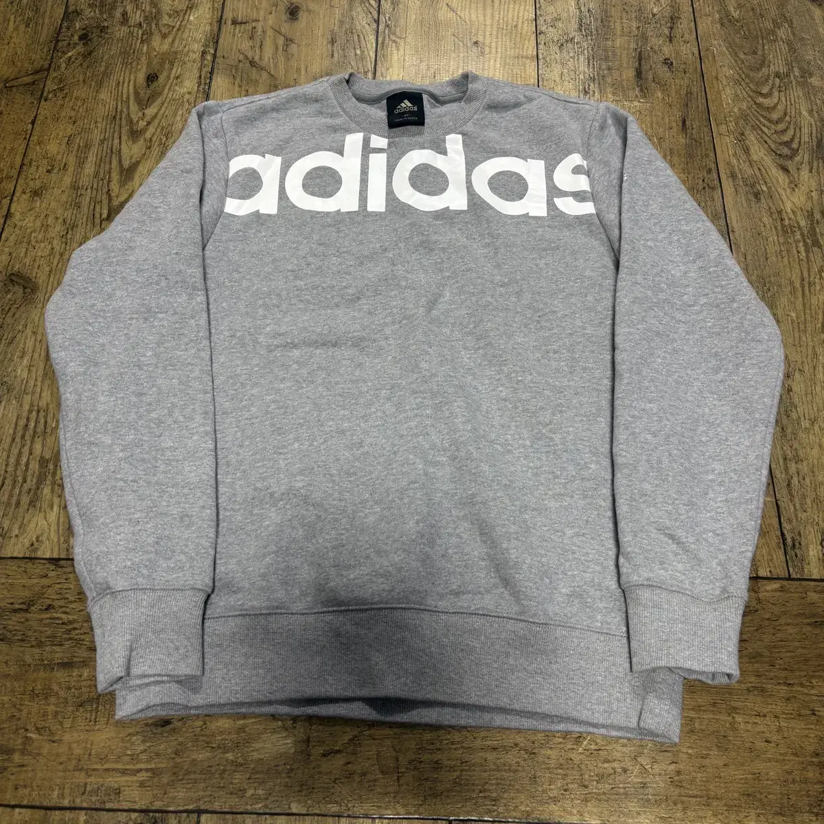 Adidas Barely There Gray Long Sleeve T-Shirt Top Size M