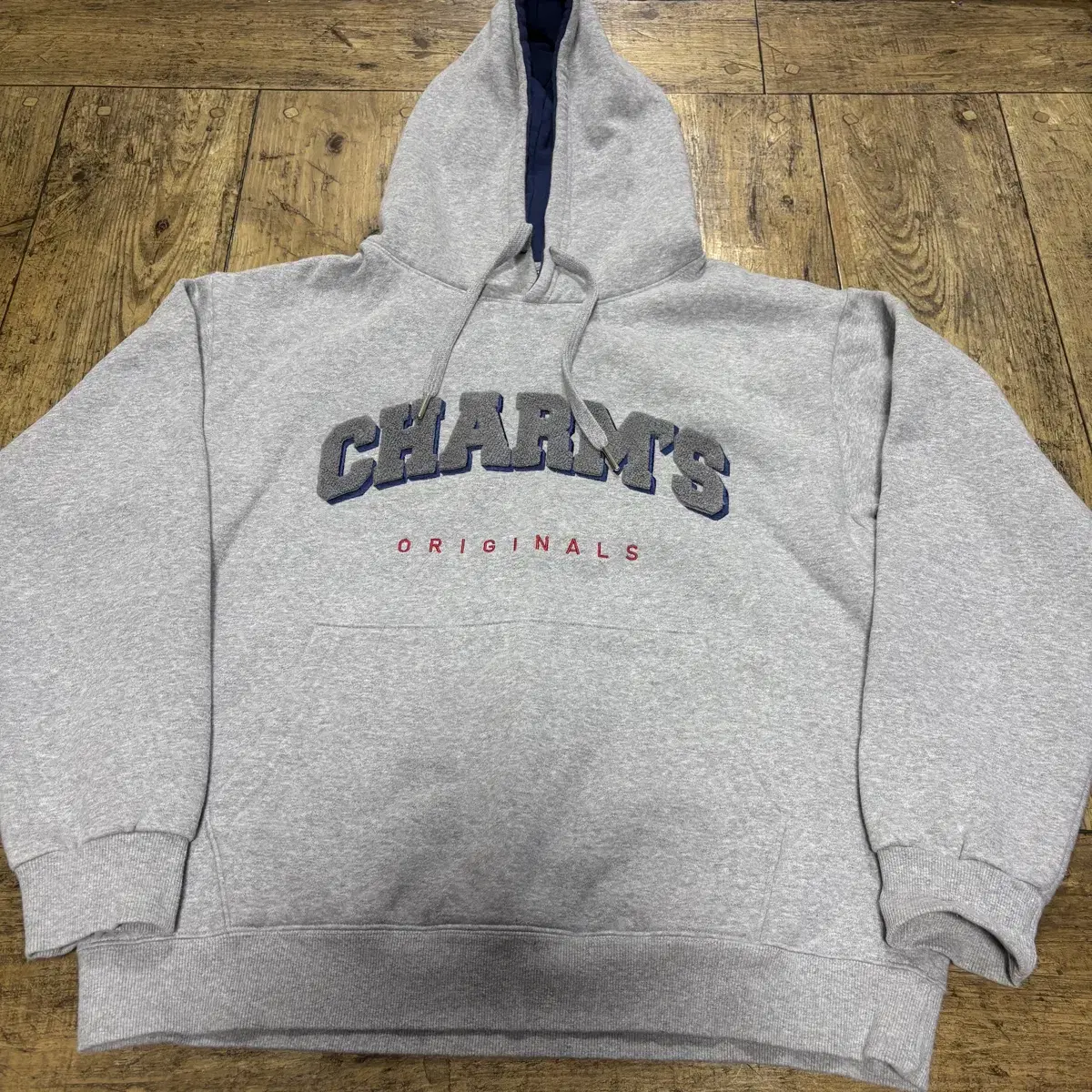 CHARM'S Hoodie Grey Long-Sleeved Long Sleeve Brushed 2 sizes