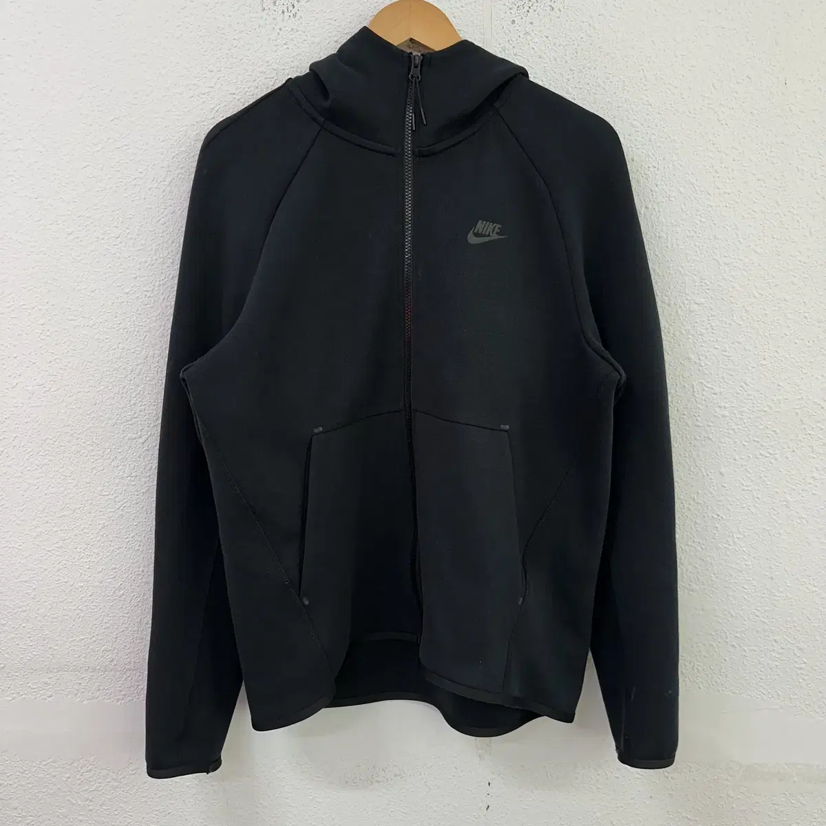 [100] Nike TechPack Tech Fleece Hooded Zip-Up Black 0790