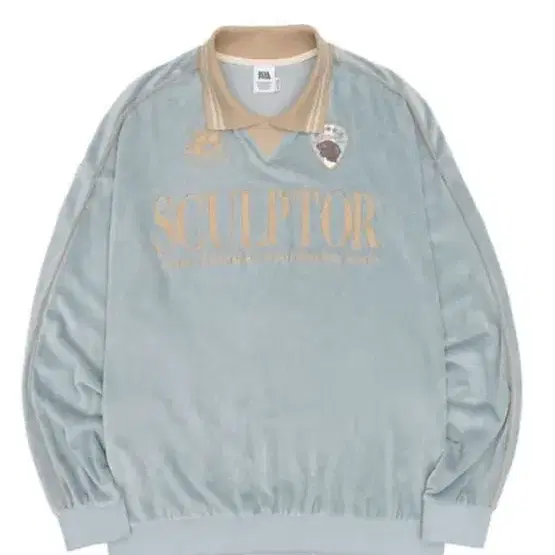 스컬프터 Velour Soccer Jersey Baby Blue M