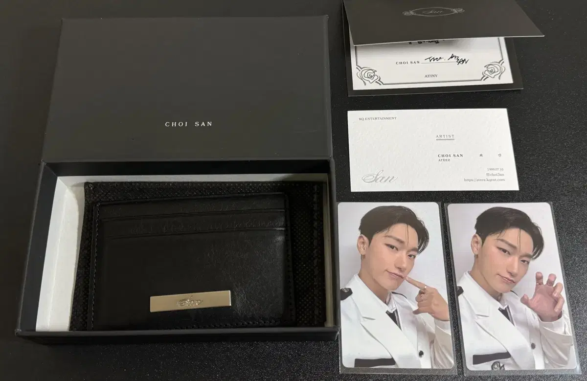 ateez choi san 2024 birthday kit MD kard Wallet wts!