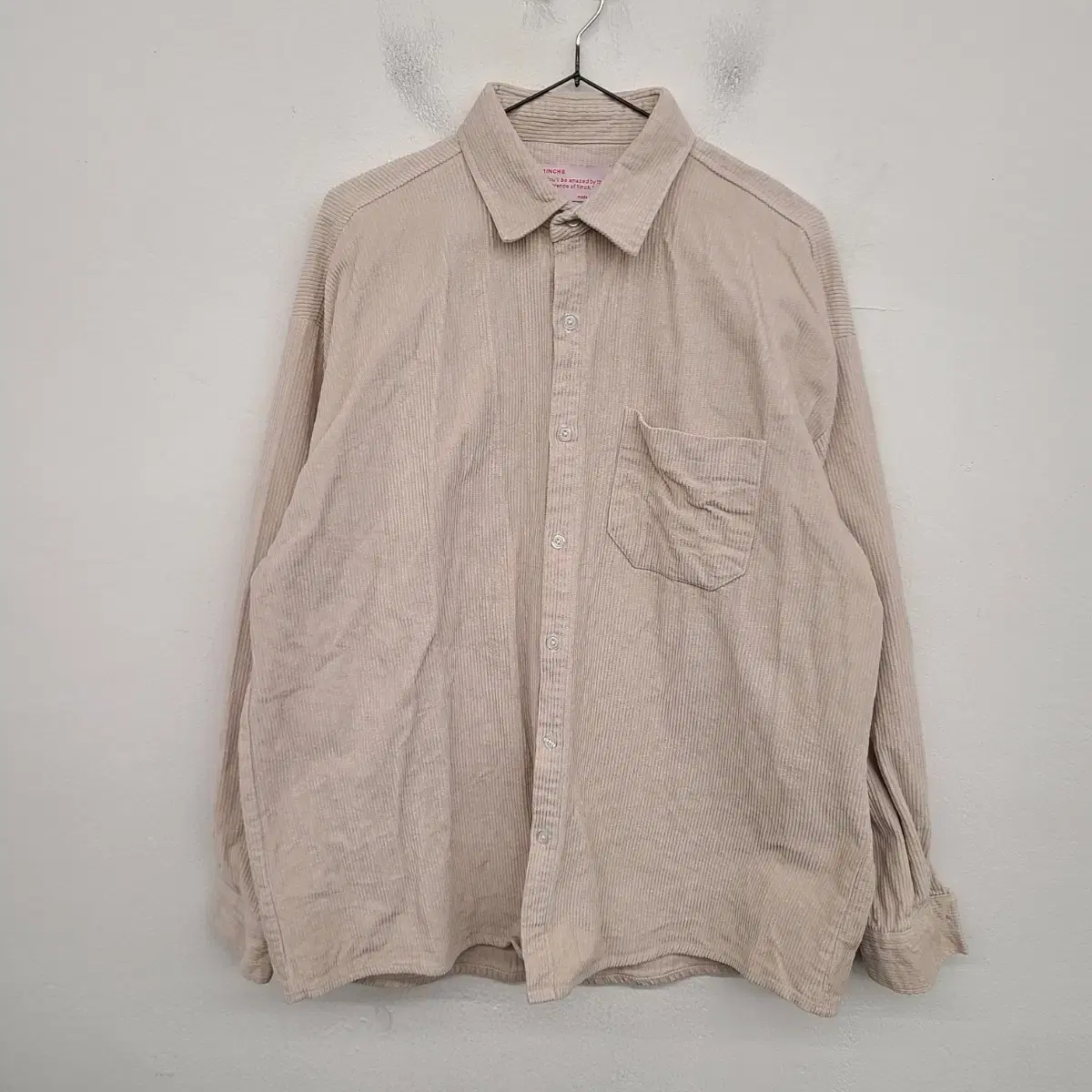 [105/XL] 1INCH Corduroy Golden Shirt