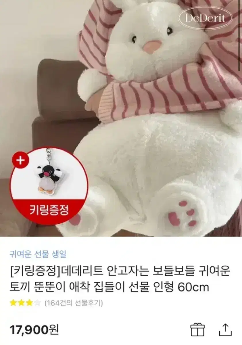 귀여운 토끼 인형 데데리트