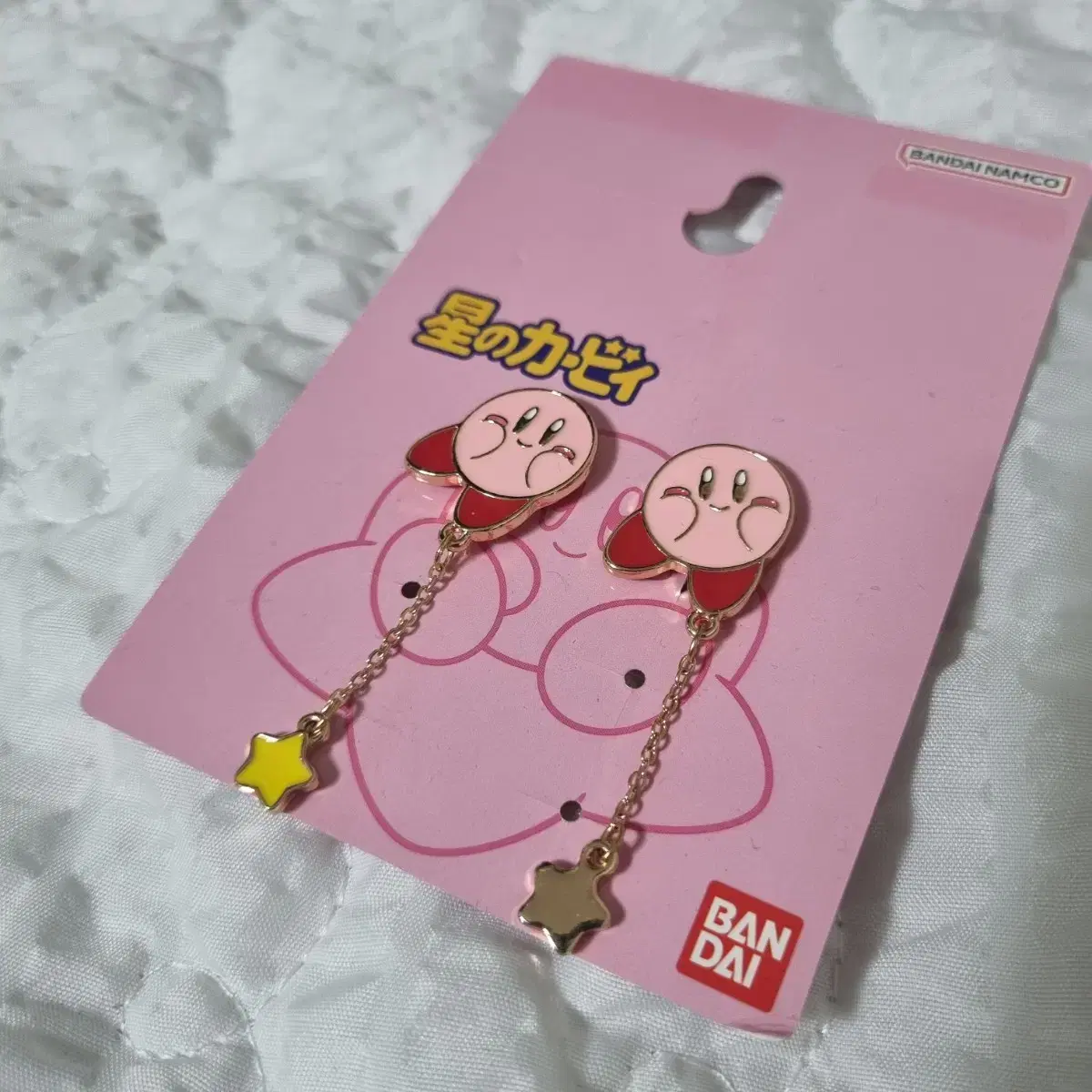 [Genuine/New] Kirby of the Stars keyring Earrings Earrings Accessories Nintendo Pin Badge