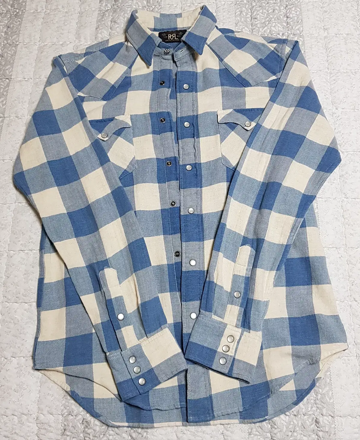 [M] RRL Plaid Western Shirt for sale.