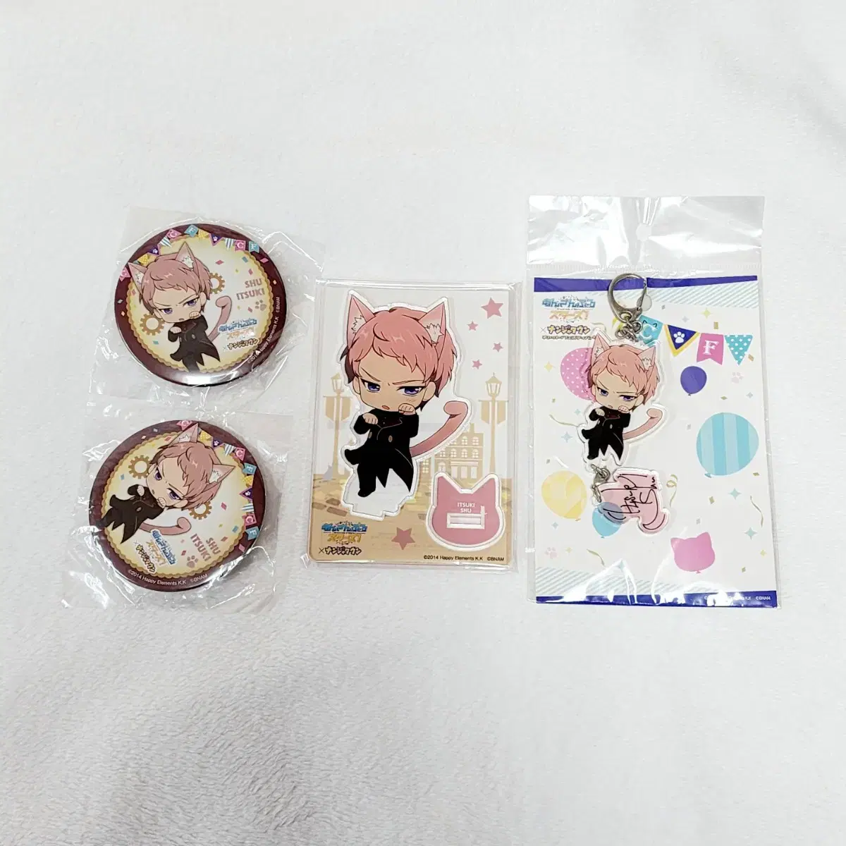 Angstaitsukishu Nanjatown acrylic stand Keychain Badge Set