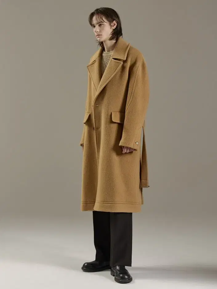 Maison Martin Margiela Belted Alpaca Overcoat