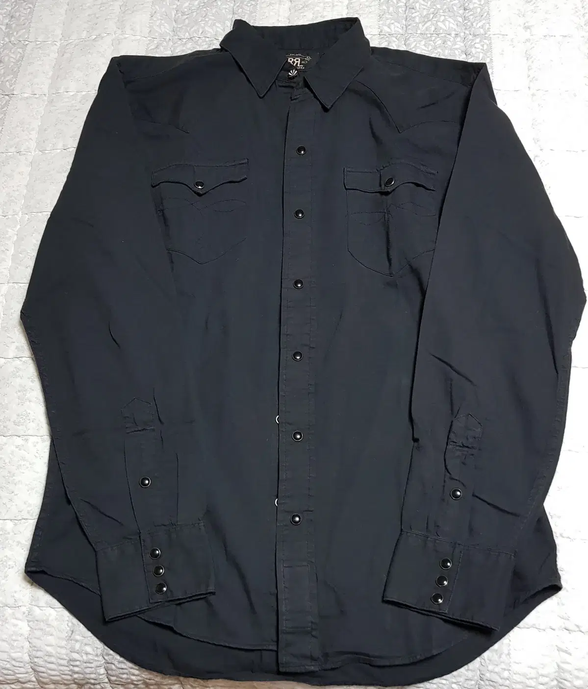 [M] RRL Twill Western Shirt sells.