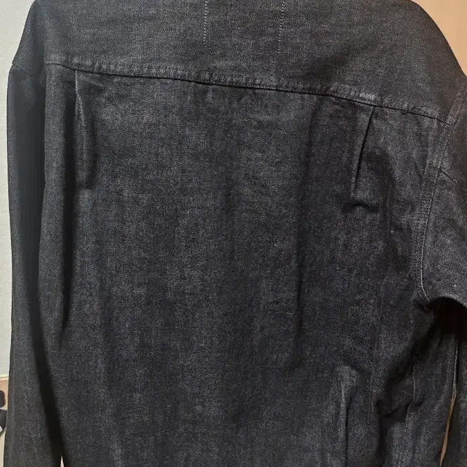 아웃스탠딩 selvedge 2nd denim jacket 흑청