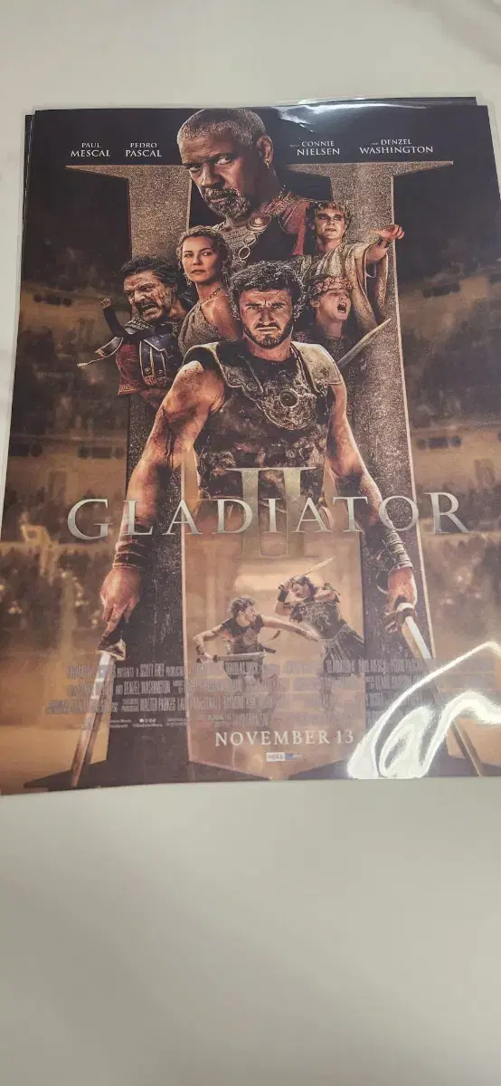 Gladiator 2 MX4D Megabox poster 2 sheets in bulk