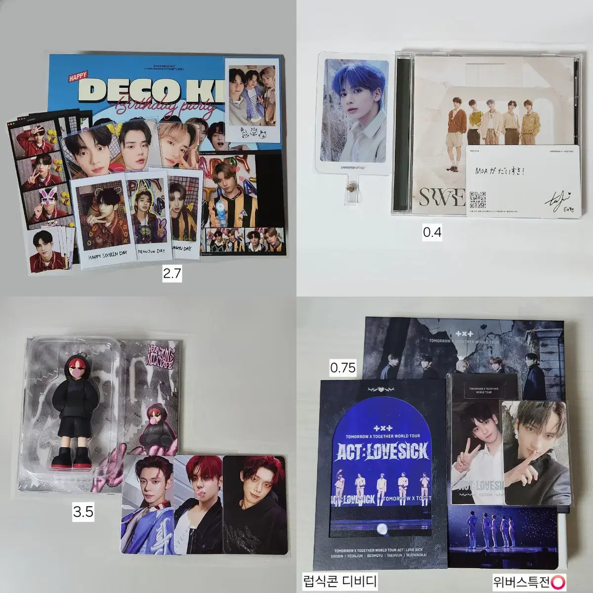 TXT unsealed album wts Prefault Temptation Gravity Bloo Hour Shrulla 553