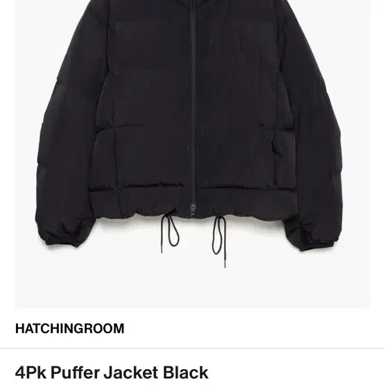 [구매]4Pk Puffer Jacket Black 해칭룸