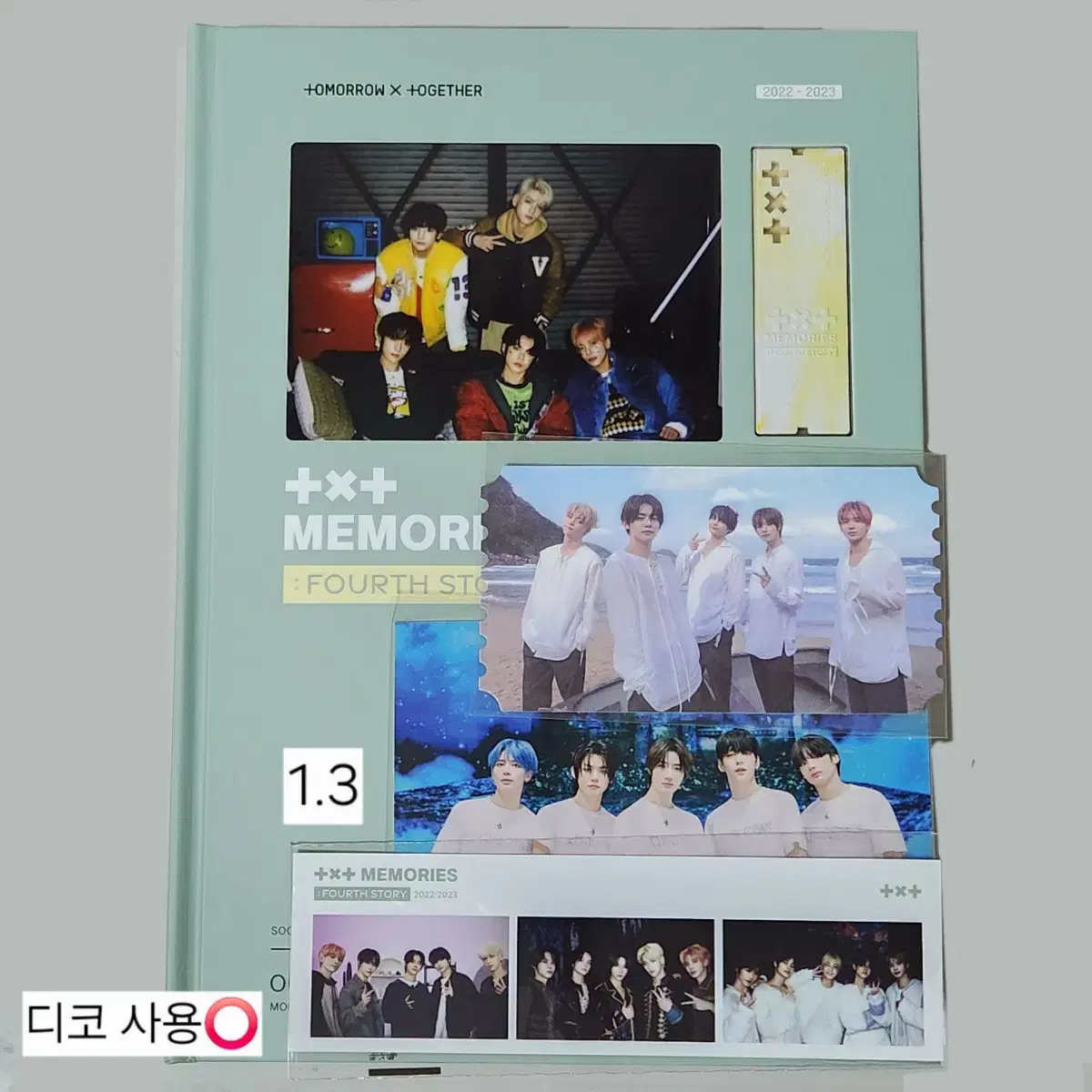 txt Memories4 wts with deco photocard without