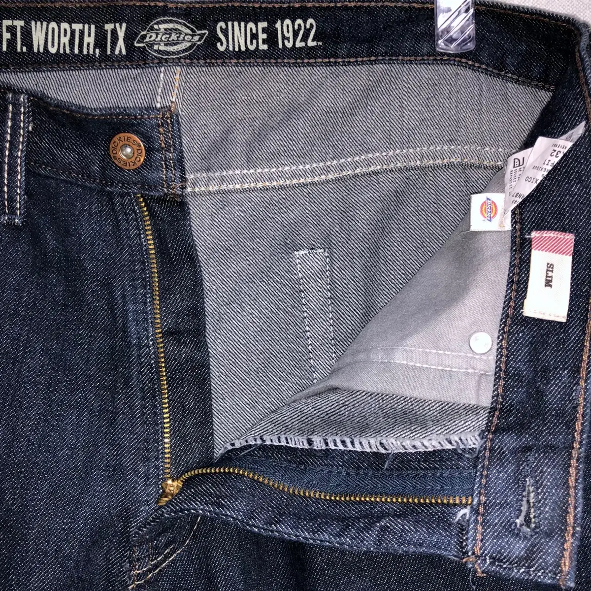 Dickies 슬림핏 데님 팬츠 (34/32, Slim Fit)