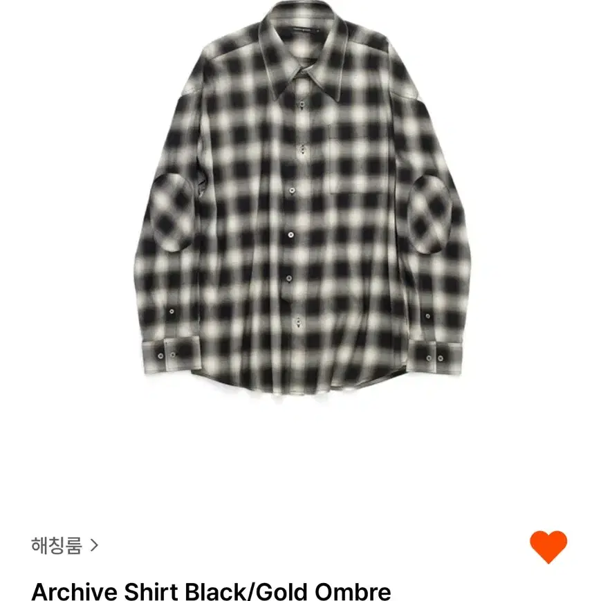 [2] 해칭룸 셔츠 archive black/gold ombre