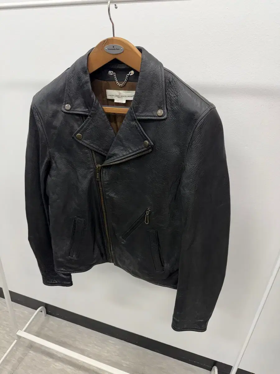 95) Golden Goose Rider Leather Jacket