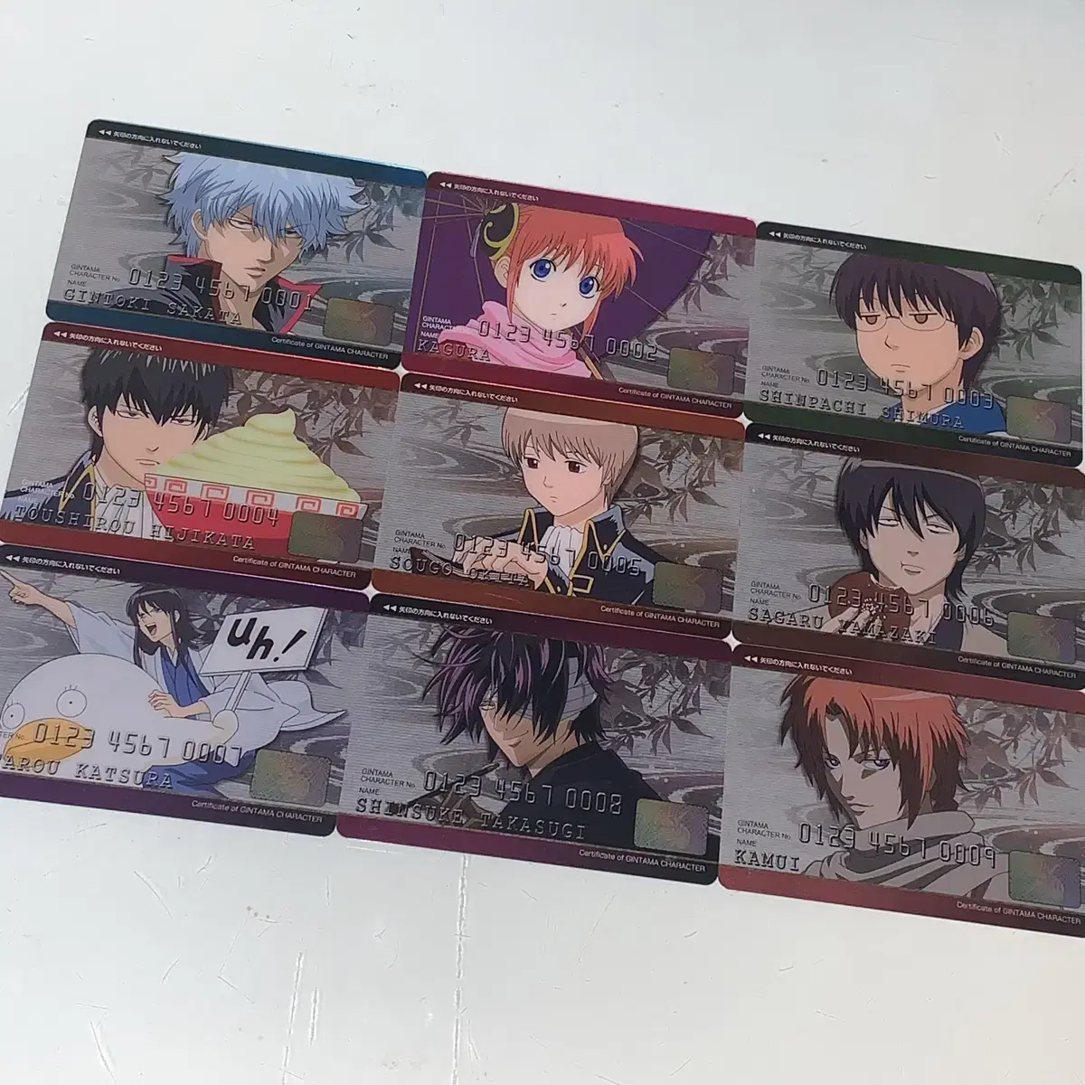 Gintama Credit Card Kintoki Kagura Hijikata Sogo Kamui Shinsuke Katsura Figure