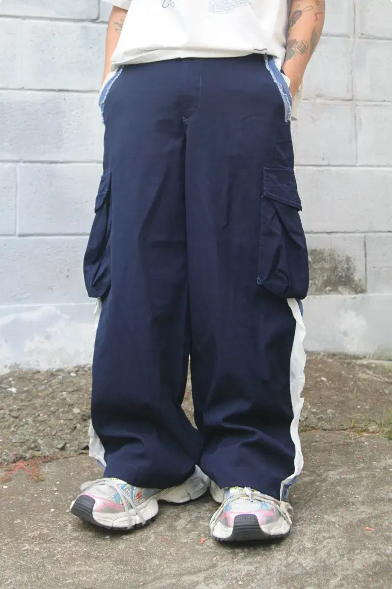 Yohji Yamamoto Wise Layered Wool Cargo Pants