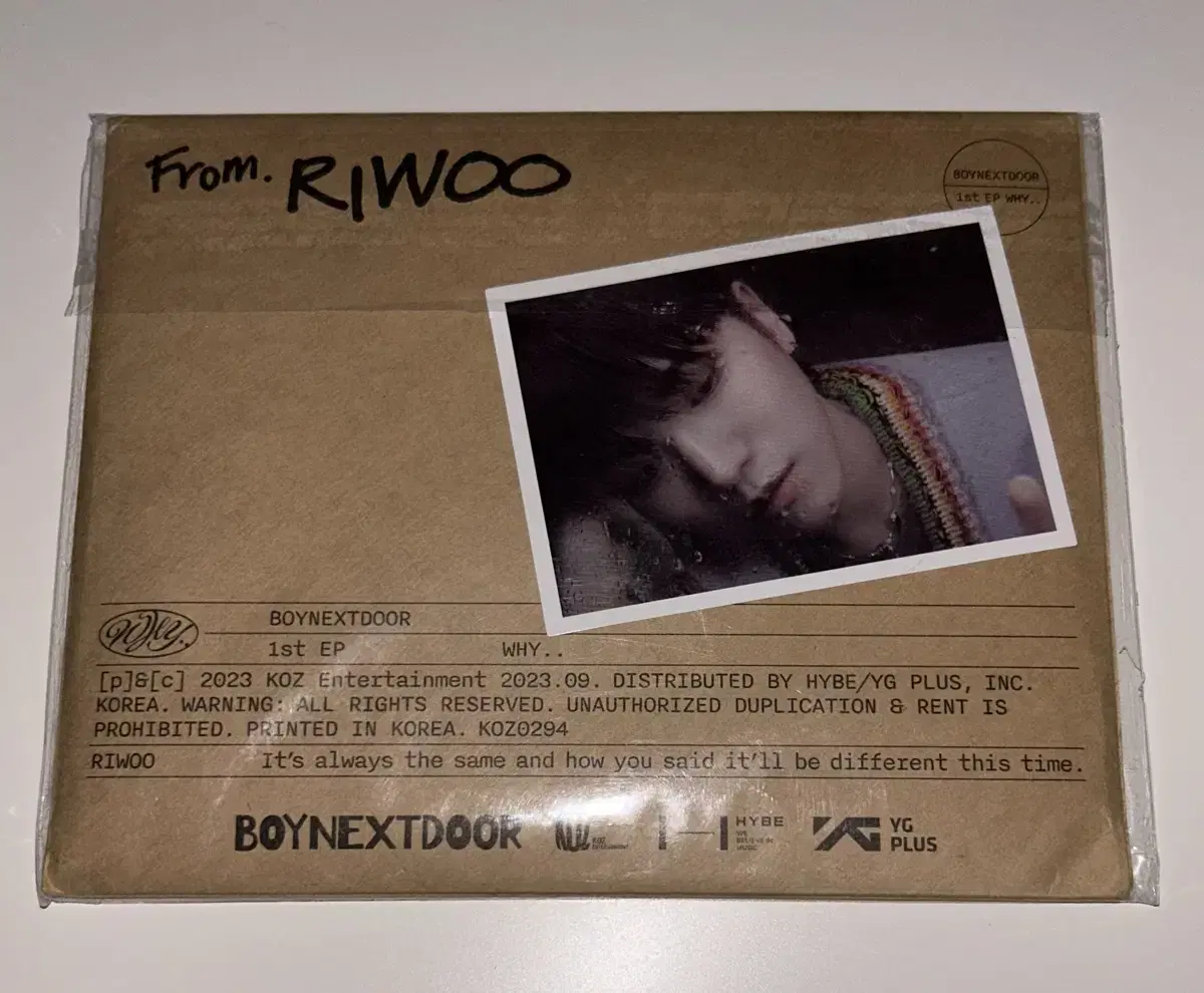 boynextdoor riwoo package envelope