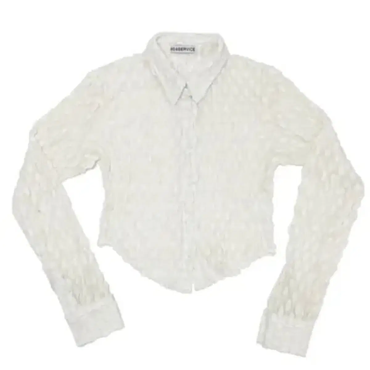 604service elastic shirts cream