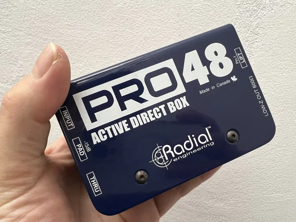 레디알 pro 48 active direct box