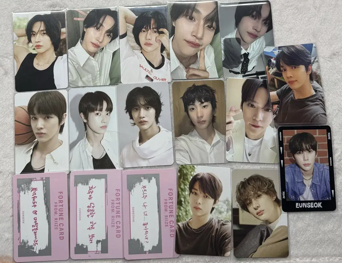 Rize photocard bulk sell wts wonbin sungchan chanyoung Chan Young sohee eunseok Shotaro