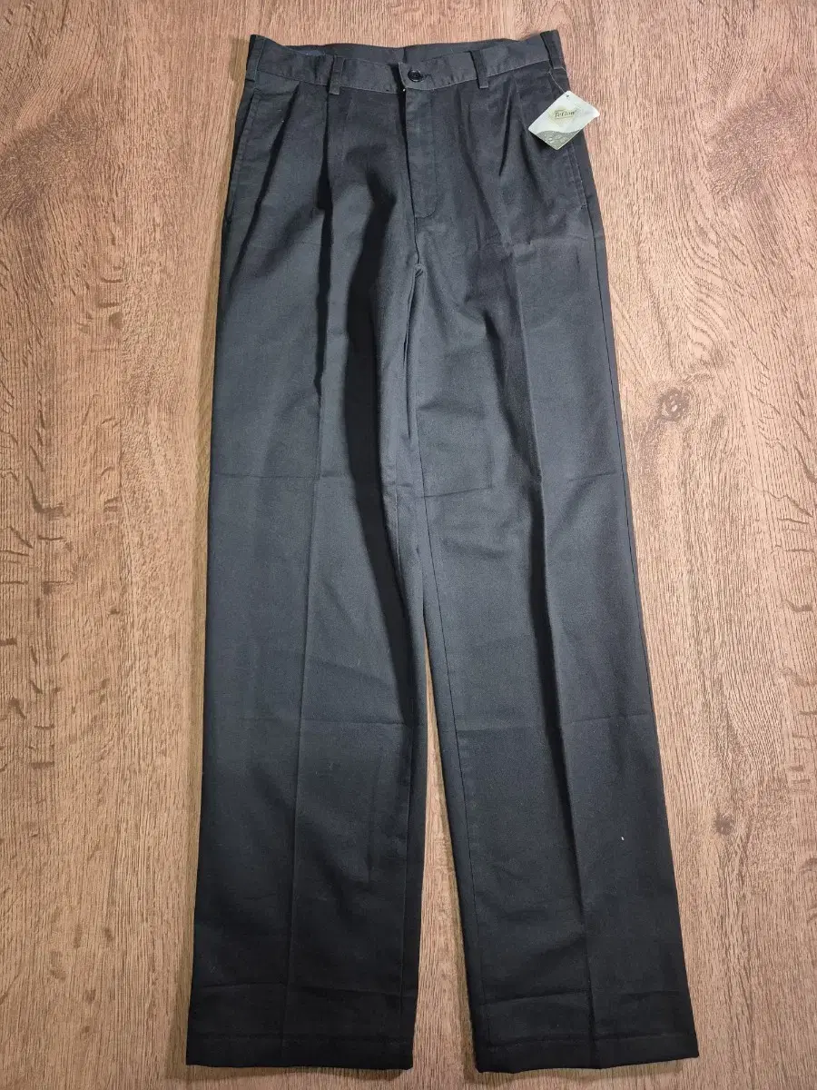 Lands End Lands End Two-Pleated Black Chino Pants