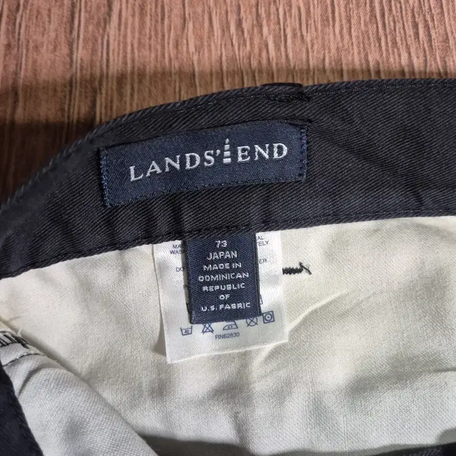 lands end 랜즈엔드 투플리츠 블랙 치노팬츠