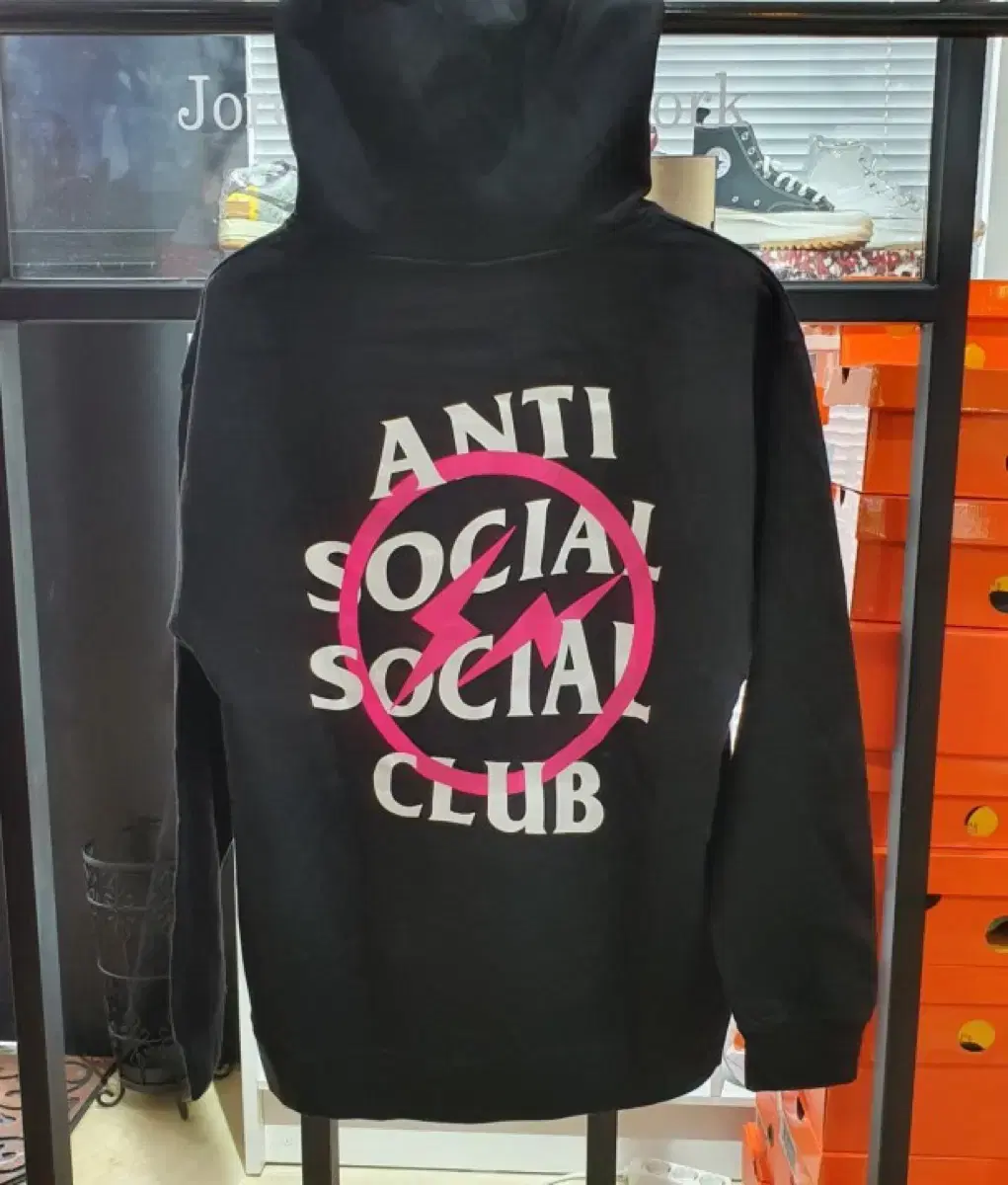 Antisocial Club Fragment Pink XL Hoodie