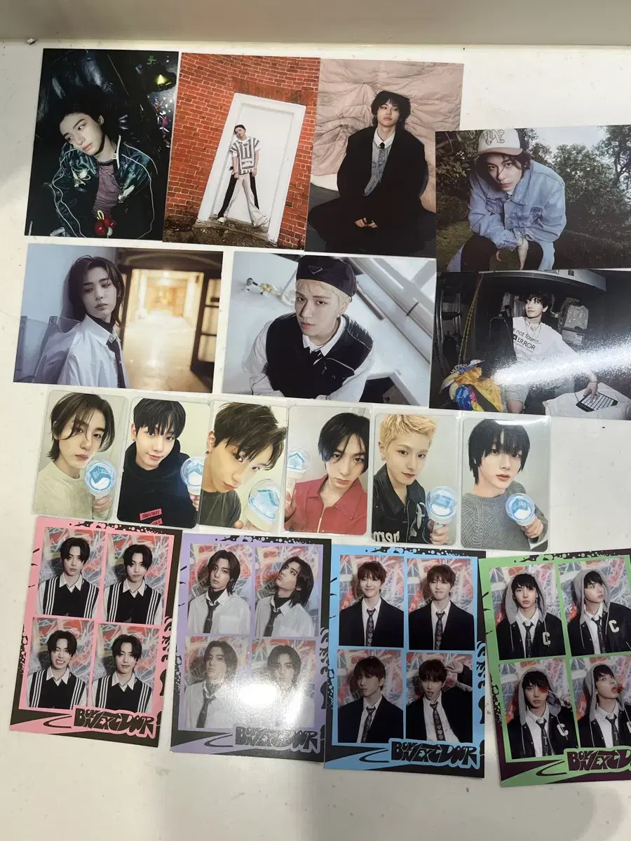 dumbbomb))boynextdoor lightstick photocard postcard 4 cut photo sungho liu jae taesan han woonhak