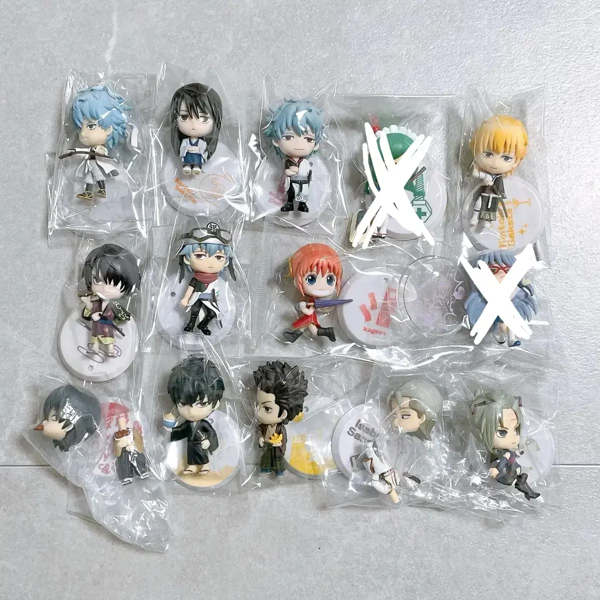 IndividualO) Gintoki Hijikata Takasugi Katsura Sogo Kagura Gintoki Chibikyou Figure