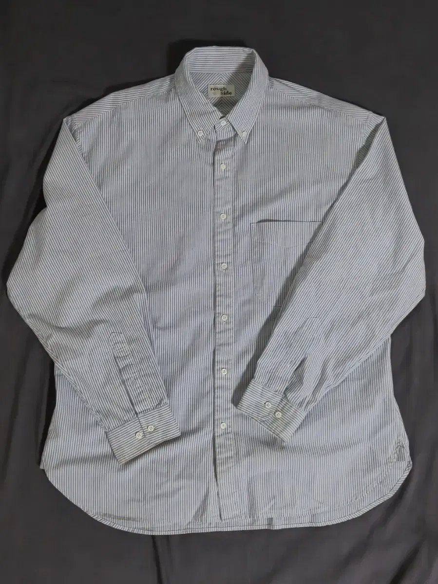 [2]Roughside Shirring Shirt bloo Stripe