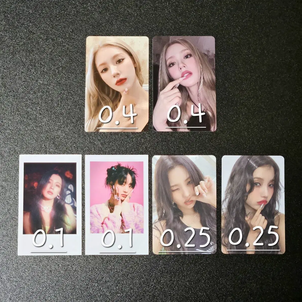 idle miyeon minnie soyeon nude love quinca feel photocard