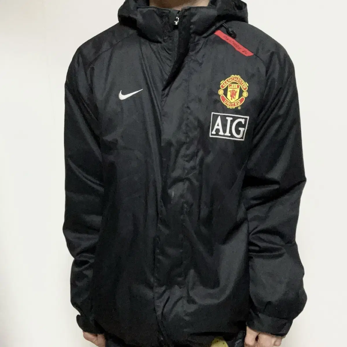 Battalion Chief Vintage Nike Man U Black Windbreaker Jumper