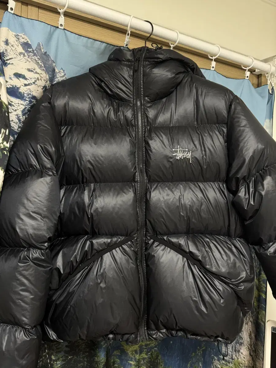 (Quick sale) Stushy Down Parka Micro Ripstop Phantom Black M